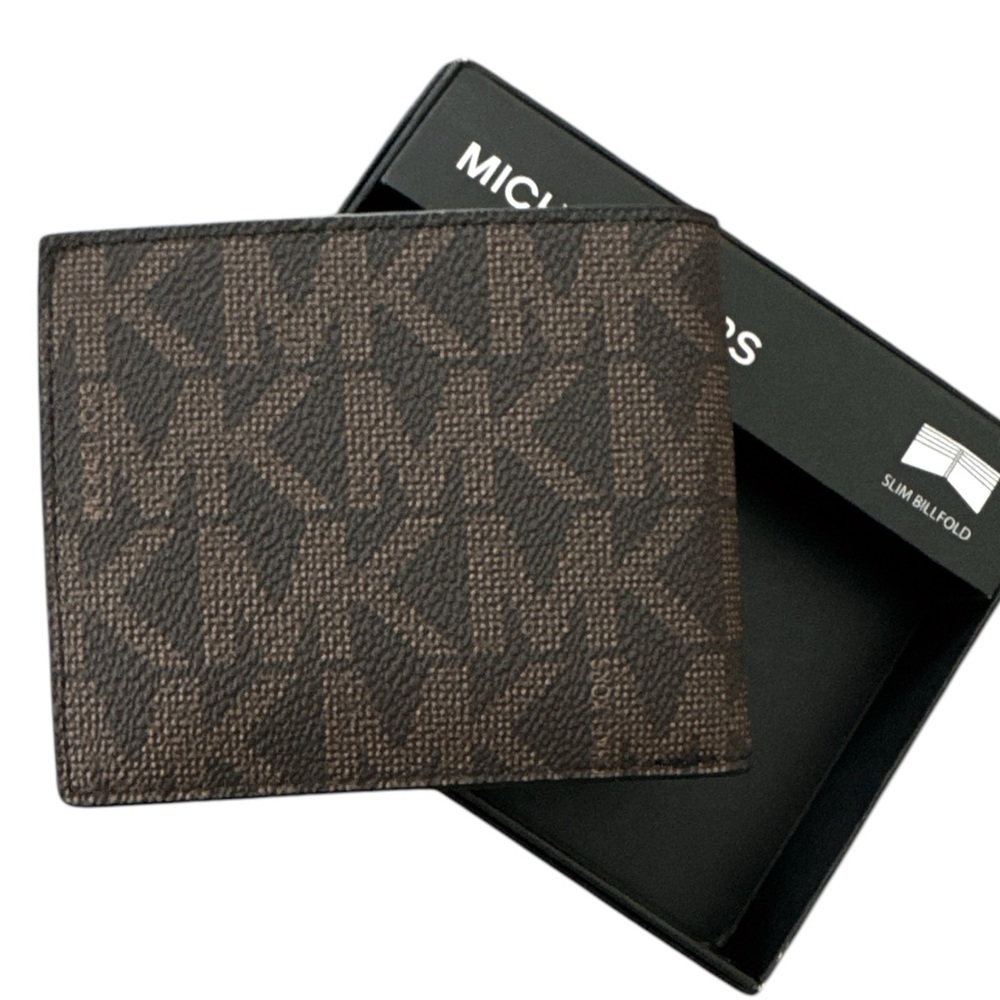 Michael Kors Jet Set Leather Bifold Wallet Brown - Picture 8 of 8